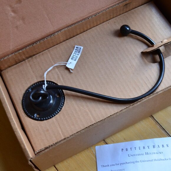 Pottery Barn vintage standard holdbacks for curtains and draperies - Picture 3 of 10